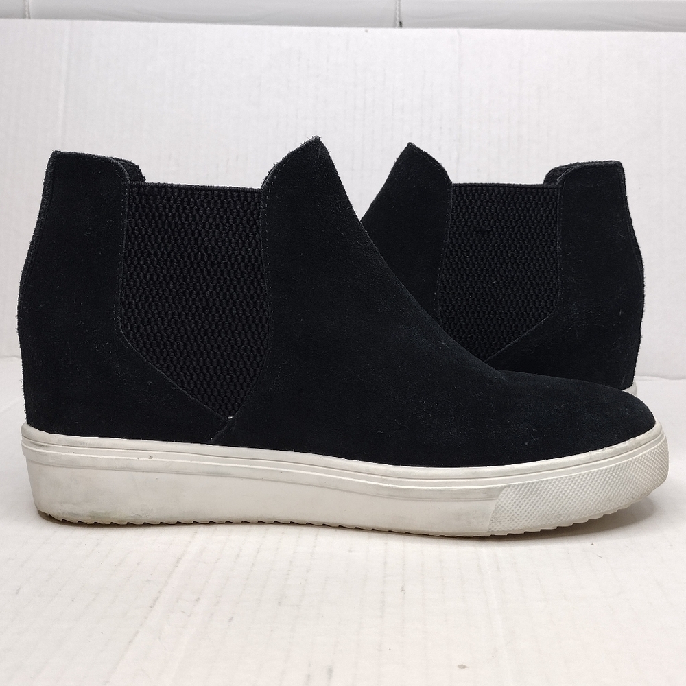 Steve Madden Sultan Women's Black Suede Chelsea Ankle Sneaker Shoes Size 8M - Picture 8 of 13